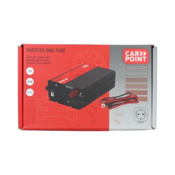 Carpoint Pure Sinus Omvormer 12V>230V 500W