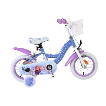 Disney Frozen 2 Kinderfiets Meisjes 12 inch Blauw/Paars Twee handremmen 2025