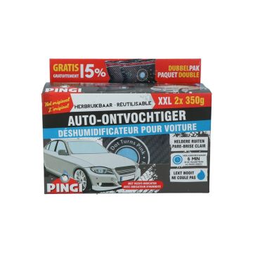 Pingi Auto-Ontvochtiger dubbel pack