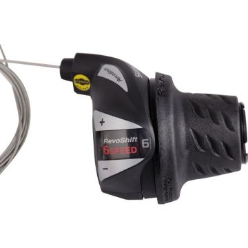 Shimano Draaiversteller (rechts) 6 speed Tourney SL-RS36 zwart/zilver