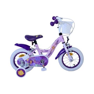 Disney Wish Kinderfiets Meisjes 12 inch Paars Twee Handremmen 2025