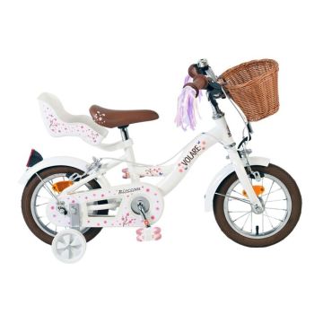 Volare Blossom Kinderfiets Meisjes 12 inch Wit Twee handremmen 2025