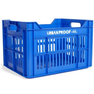 Urban Proof gerecyclede fietskrat 30 liter koningsblauw