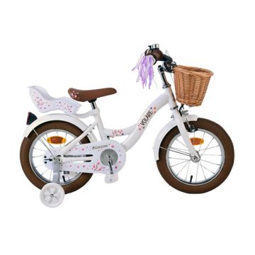 Volare Blossom Kinderfiets Meisjes 14 inch Wit 2025