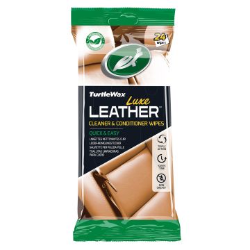 Turtle Wax Luxe Leather Cleaner & Conditioner doekjes 24 stuks