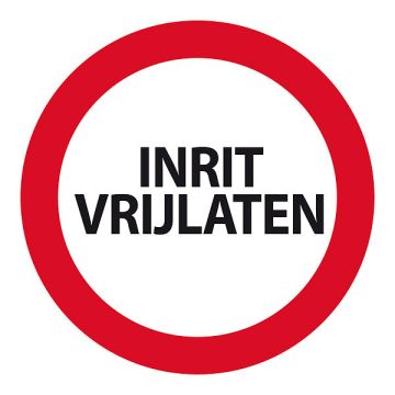 Carpoint Plaat Inrit Vrijlaten 24cm rond