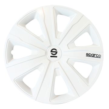 4-Delige Sparco Wieldoppenset Palermo 14-inch wit