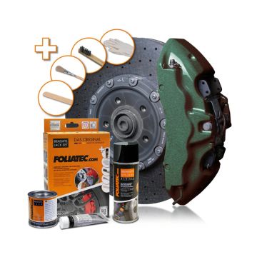 Foliatec Remklauwlakset green hell metallic 3 Componenten