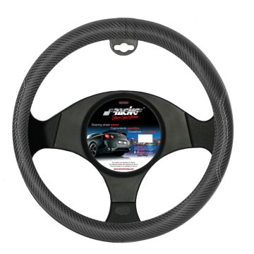 Simoni Racing Stuurwielhoes Inox Nero 37-39cm Zwart Carbon-Look