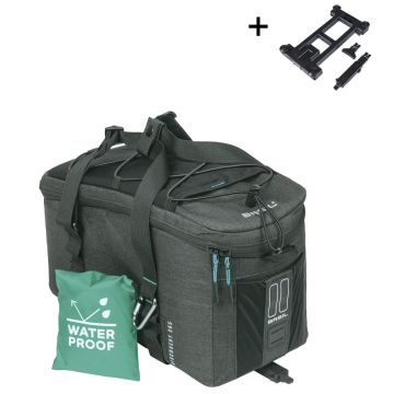 BASIL Bagagedragertas Discovery 365D MIK 9 liter 34 x 16 x 18 cm zwart