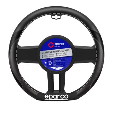 Sparco Stuurwielhoes 'Flat Bottom' Zwart passend voor Citroën/Peugeot/Renault/Toyota/Volkswagen