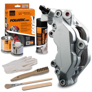 Foliatec Remklauwlakset stratos zilver metallic 3 Componenten