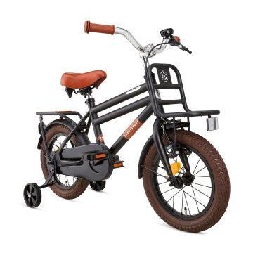 Supersuper Kinderfiets Cooper Bamboo 14 inch Zwart