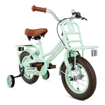 Supersuper Kinderfiets Cooper Bamboo 12 inch Pistache