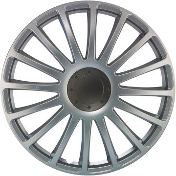 J-Tec 4-Delige Wieldoppenset Grand Prix 13-inch zilver