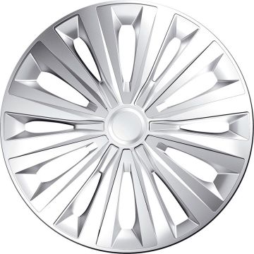 J-Tec 4-Delige Wieldoppenset Multi 16-inch zilver