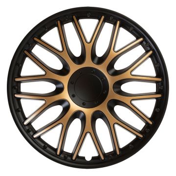 J-Tec 4-Delige Wieldoppenset Orden 16-inch zwart/goud