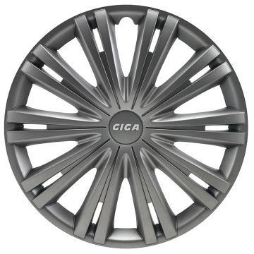 AutoStyle 4-Delige Wieldoppenset Giga 14-inch gun-metal