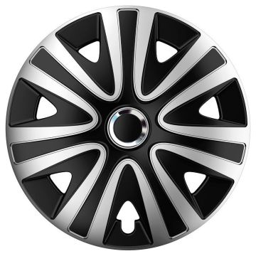 AutoStyle 4-Delige Wieldoppenset Rialto Pro 16-inch zilver/zwart