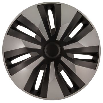 AutoStyle 4-Delige Wieldoppenset Orion-VAN 16-inch zilver/zwart (bol)