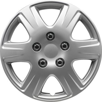 AutoStyle 4-Delige Wieldoppenset Louisiana 15-inch zilver