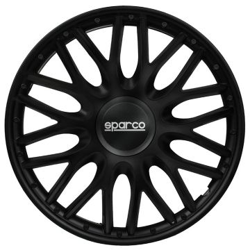 Sparco 4-Delige Wieldoppenset Roma 13-inch zwart