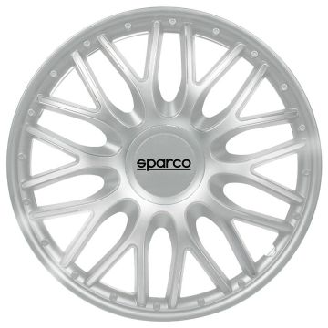 Sparco 4-Delige Wieldoppenset Roma 13-inch zilver