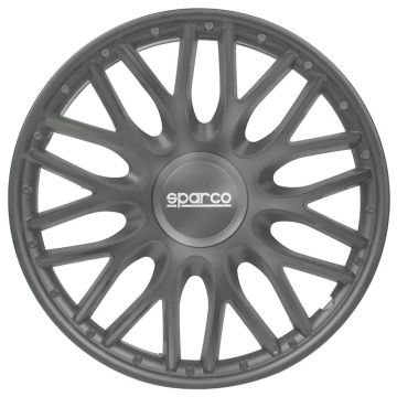 Sparco 4-Delige Wieldoppenset Roma 16-inch grijs