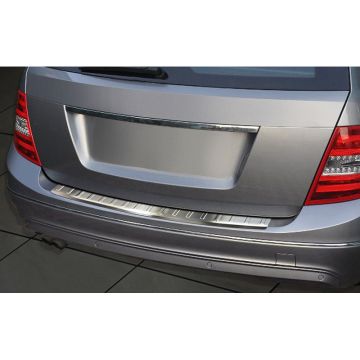 Avisa RVS Achterbumperprotector passend voor Mercedes C-Klasse W204 Kombi 2011-2014 'Ribs'