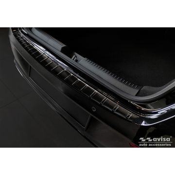 Avisa Zwart RVS Achterbumperprotector passend voor Mercedes CLA II (X118) Shooting Brake 2019- 'Ribs'