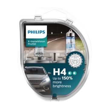 Philips 12342XVPS2 X-treme Vision Pro150 H4 2 stuks