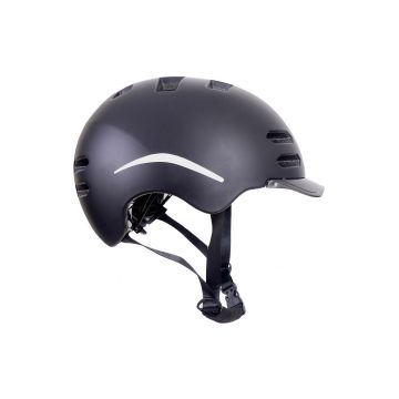 Edge Fietshelm Urban E-bike Medium (54-58cm) zwart met keurmerk (bromfiets & speed pedelec)
