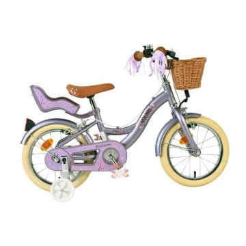 Volare Blossom Kinderfiets Meisjes 14 inch Paars Twee Handremmen 2025