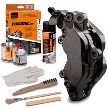 Foliatec Remklauwlakset carbon metallic 3 Componenten