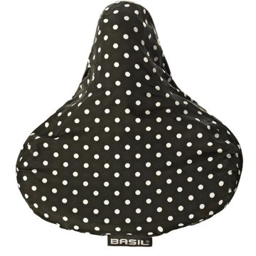 BASIL Zadeldek Katharina B&D 28 x 23 x 1 cm zwart & dots