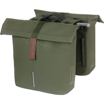 BASIL Dubbele fietstas City MIK 32 liter 12 x 30 x 33 cm moss groen