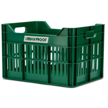 URBAN PROOF Gerecyclede fietskrat Click 30 Liter Retro Groen