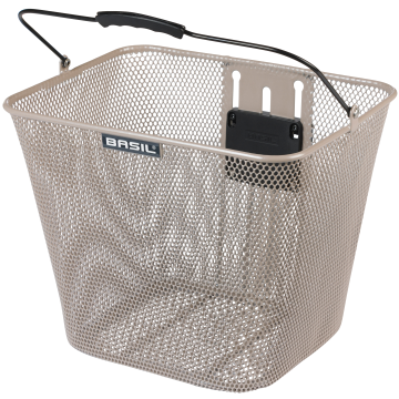 BASIL Fietsmand Bilbao KF bevestiging 26 x 22 x 27 cm nude metallic