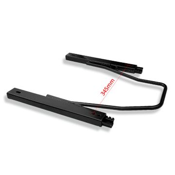 Set universele stoelsledes t.b.v. 1 sportstoel met verstelling aan de voorzijde (Breedte 345mm)