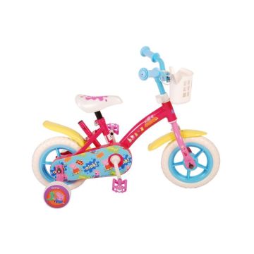 Peppa Pig Kinderfiets Meisjes 10 inch Roze/Blauw Doortrapper 2025