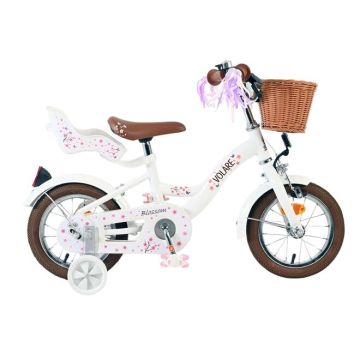 Volare Blossom Kinderfiets Meisjes 12 inch Wit 2025