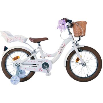Volare Blossom Kinderfiets Meisjes 16 inch Wit Twee Handremmen 2025