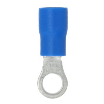 Carpoint Ring Kabelschoen 654 M4 Blauw Blister 10 Stuks