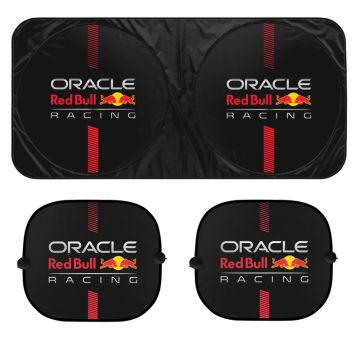 Red Bull Oracle Set Universele zonneschermen - 3 stuks - Zwart/Rood