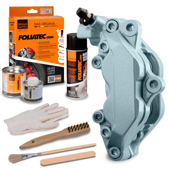 Foliatec Remklauwlakset Marine Bay Zilver Metallic- 3 Componenten Foliatec Remklauwlakset Marine Bay Zilver Metallic- 3 Componenten