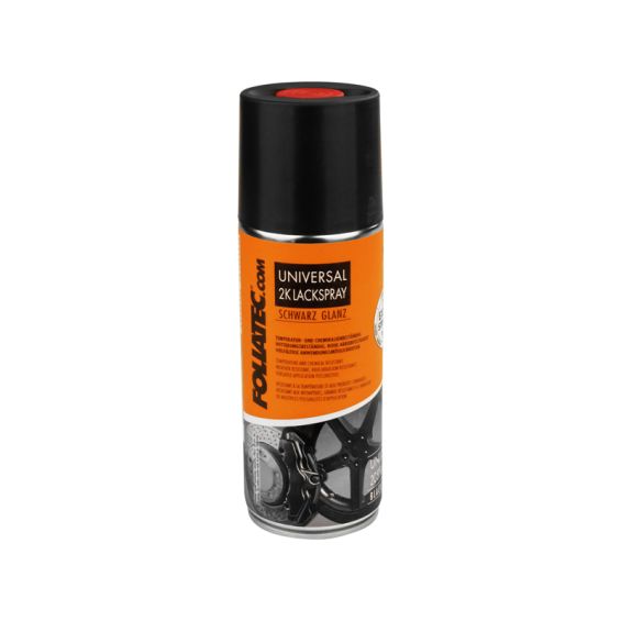 Foliatec Universal 2C Spray Paint zwart glanzend 1x400ml