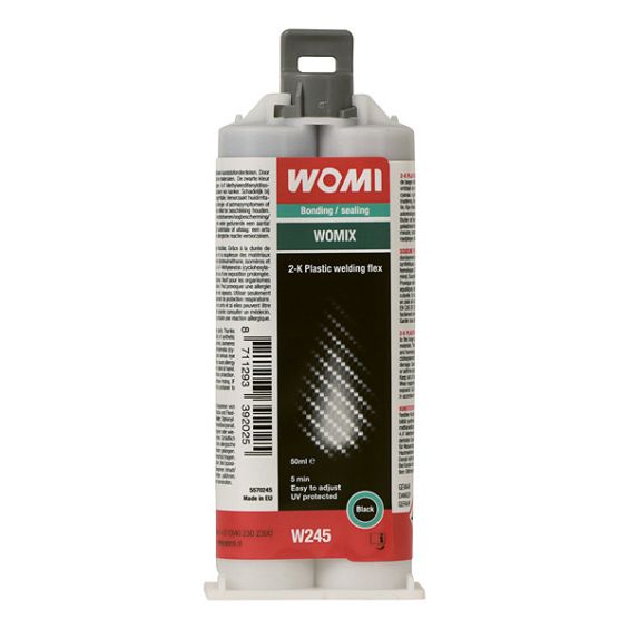Woml W245 2K plastic welding flex 50 ml Zwart