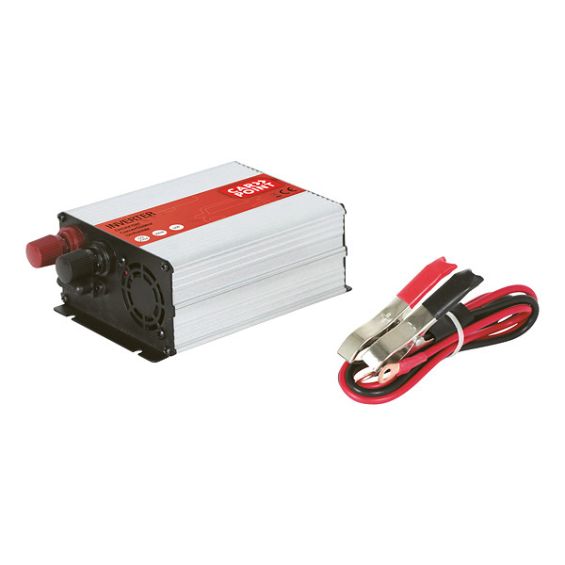 Carpoint Omvormer 12V>230V 300W accuklemmen Frans/Belgisch stopcontact Carpoint Omvormer 12V>230V 300W accuklemmen Frans/Belgisch stopcontact