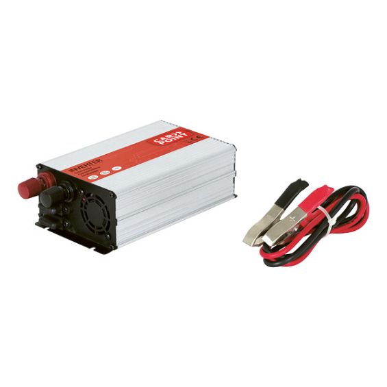 Carpoint Omvormer 12V>230V 600W accuklemmen Frans/Belgisch stopcontact Carpoint Omvormer 12V>230V 600W accuklemmen Frans/Belgisch stopcontact