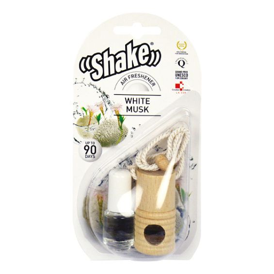 Shake luchtverfrisser + navulling white musk 2x 4